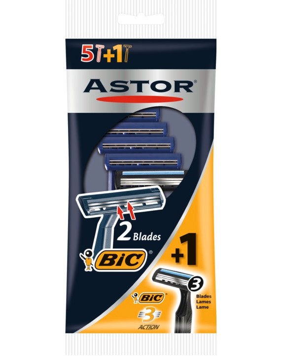 BIC Astor Twin Normal + BIC 3 Action - 5   2  + 1  BIC 3 - 