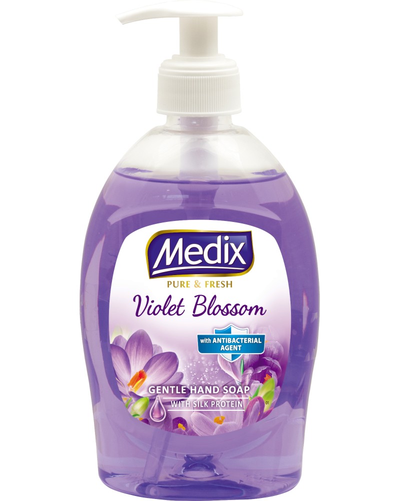 Течен сапун Medix Violet Blossom Течен сапун Medix Violet Blossom - 400 ml - сапун