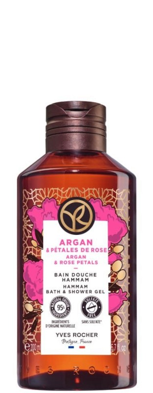 Yves Rocher Argan & Rose Petals Hammam Bath & Shower Gel - ��� ��� � ���� �� ���� � ������ �� ����� � ���� �� ������� Argan & Rose Petals - ��� ���
