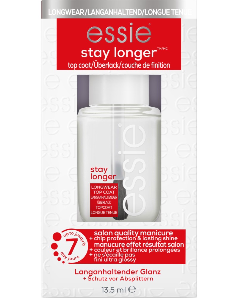 Essie Stay Longer Top Coat -     - 