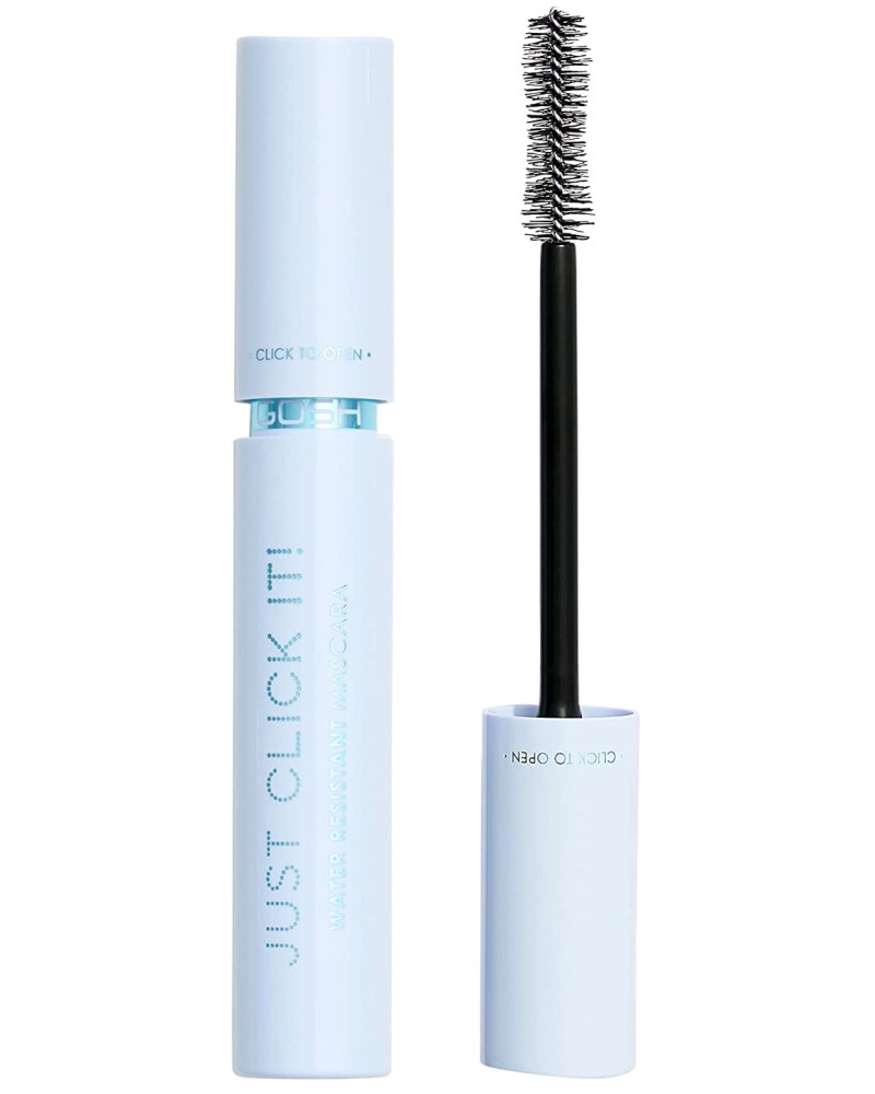 Gosh Just Click It! Water Resistant Mascara Gosh Just Click It! Water Resistant Mascara - Водоустойчива спирала за обемни мигли - спирала