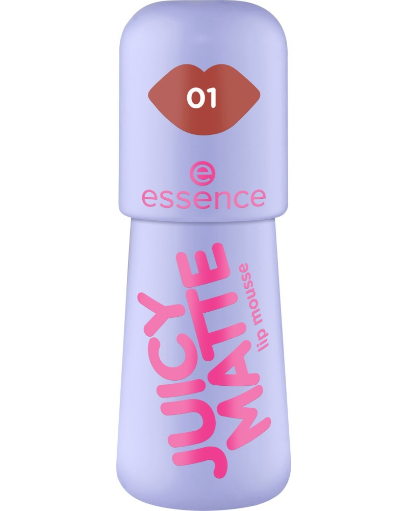Essence JUICY MATTE Lip Mousse Essence JUICY MATTE Lip Mousse - Мус червило за устни с мек матов завършек - червило