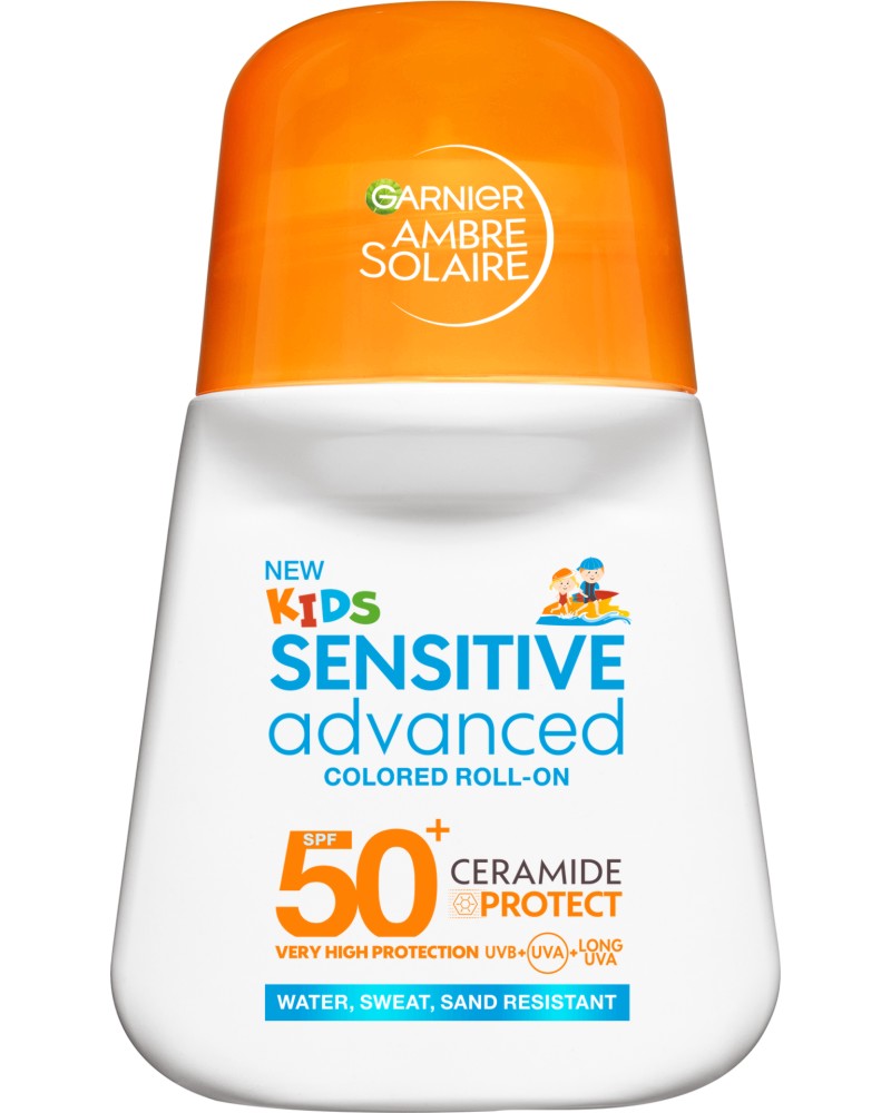 Garnier Ambre Solaire Kids Sensitive Advanced Roll-On SPF 50+ - ��������� ������ ������������� ����� �� ������� Ambre Solaire - �����
