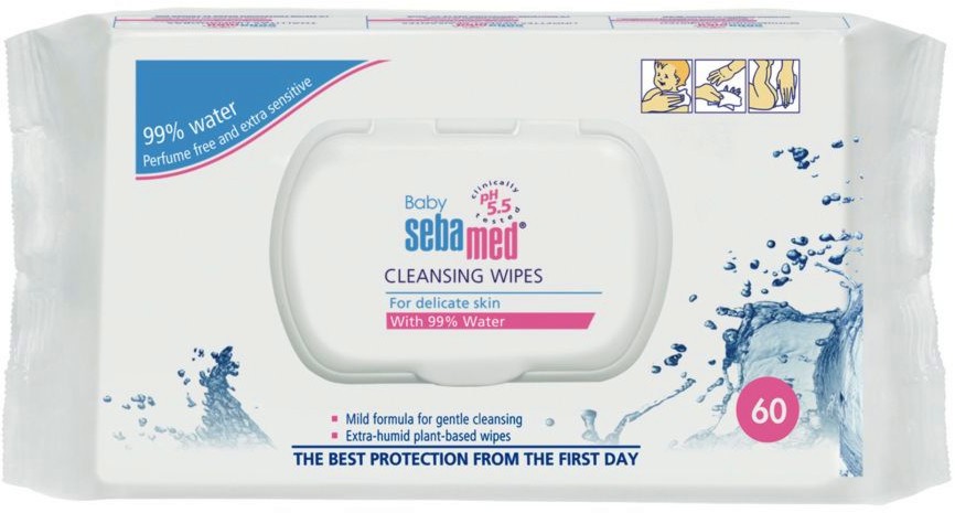 Sebamed Baby Cleansing Wipes -     99%    Baby Sebamed -  