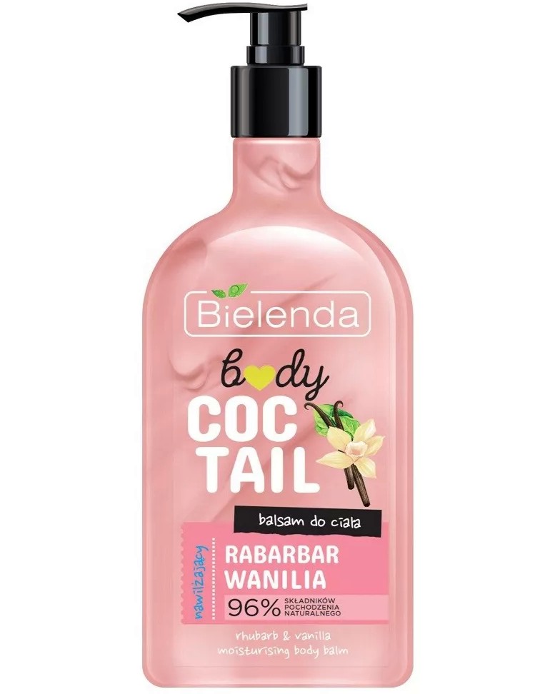 Bielenda Coctail Moisturizing Body Balm Bielenda Coctail Moisturizing Body Balm - Хидратиращ балсам за тяло с ревен и ванилия - балсам