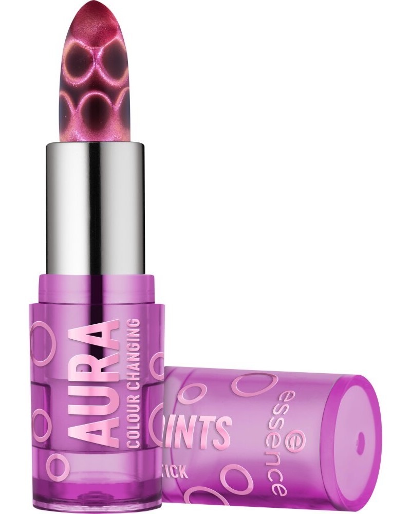 Essence Aura Points Colour Changing Lipstick Essence Aura Points Colour Changing Lipstick - Червило за устни с променящ се цвят и блестящ финиш - червило