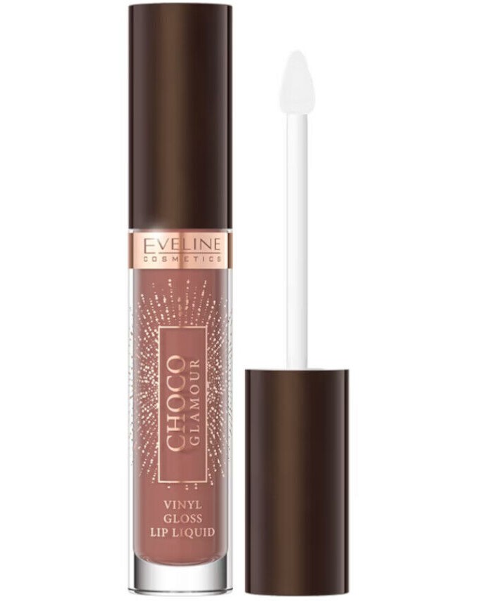 Eveline Choco Glamour Vinyl Gloss Lip Liquid Eveline Choco Glamour Vinyl Gloss Lip Liquid - Течно червило за устни от серията Choco Glamour - червило