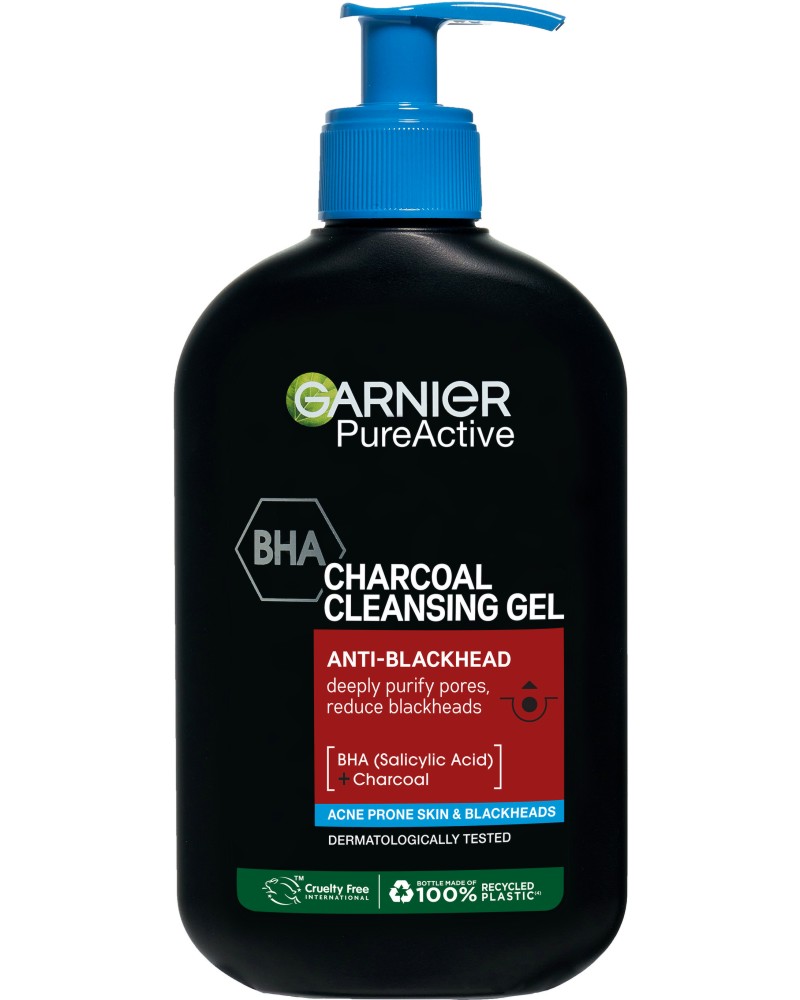 Garnier Pure Active Charcoal Cleansing Gel -          Pure Active - 