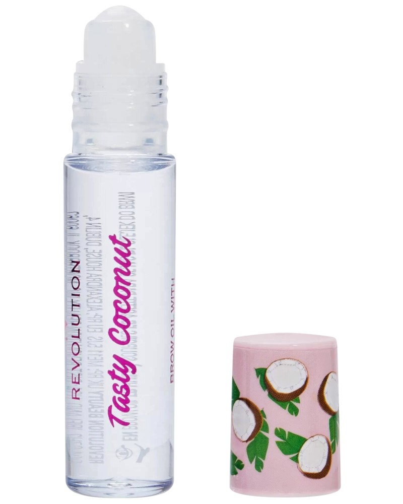 I Heart Revolution Tasty Coconut Brow Oil I Heart Revolution Tasty Coconut Brow Oil - Подхранващо олио за вежди с кокосово масло - олио