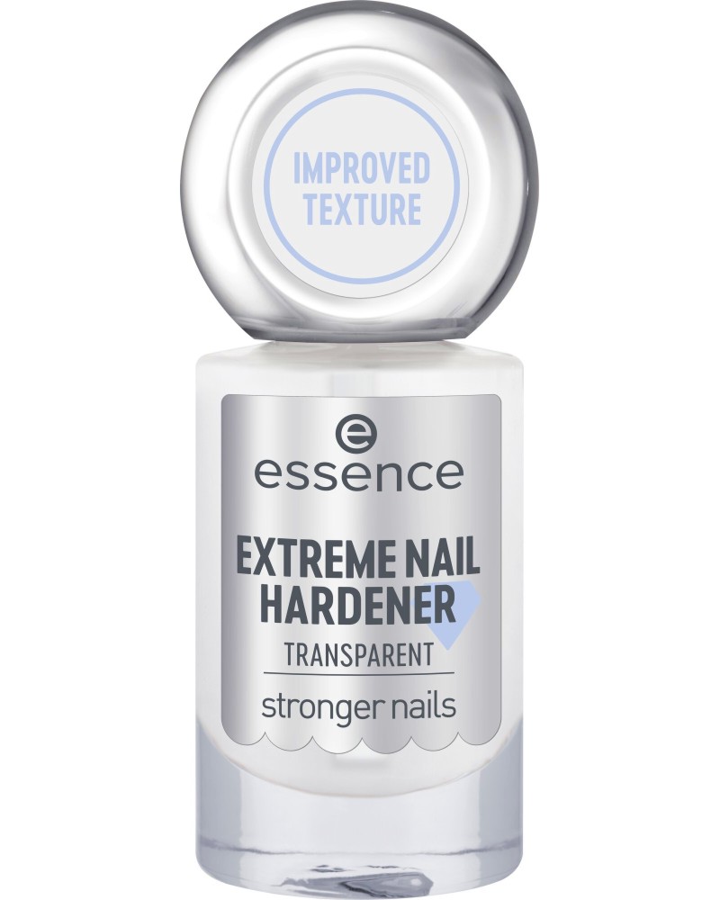 Essence Extreme Nail Hardener Essence Extreme Nail Hardener - Прозрачен заздравител за нокти с блестящ завършек - продукт