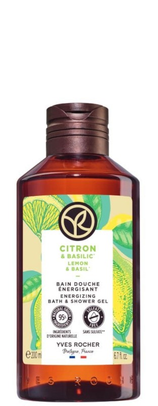 Yves Rocher Lemon & Basil Energizing Bath & Shower Gel - ��� ��� � ���� �� ���� � ������ �� ����� � ������� �� ������� Bain Nature - ��� ���