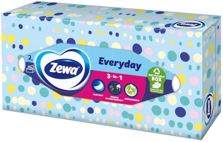 �������� �������� � ����� Zewa Everyday 3 in 1 - 100 ���� - �������