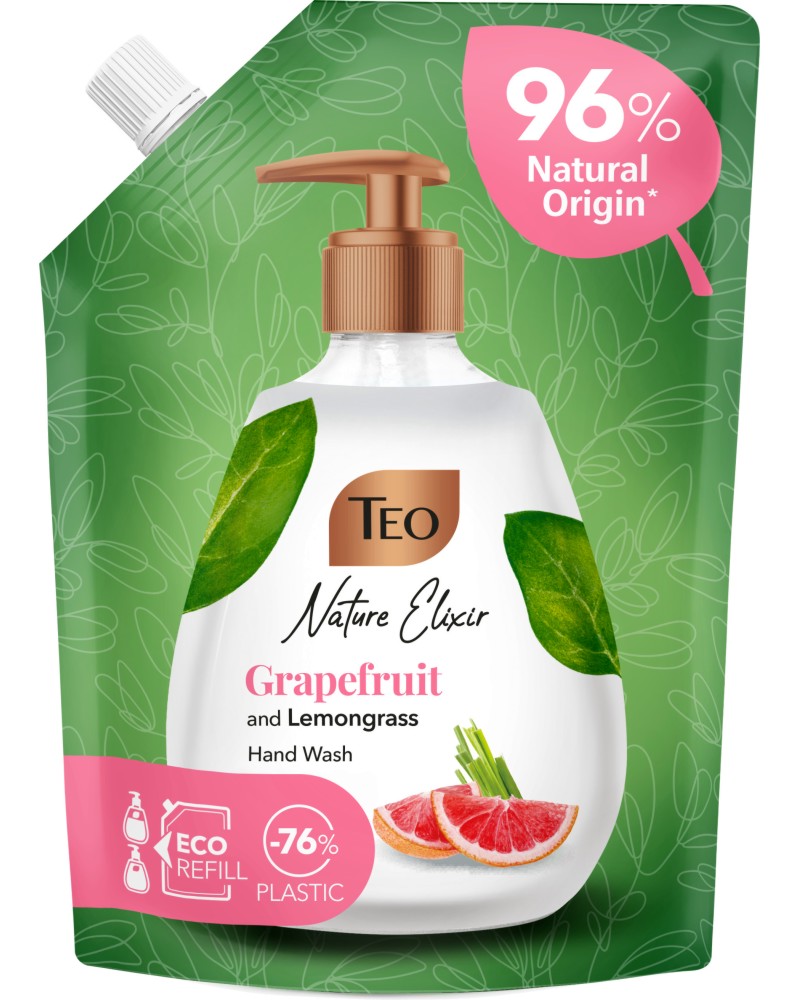 Teo Nature Elixir Grapefruit and Lemongrass Hand Wash -     - 