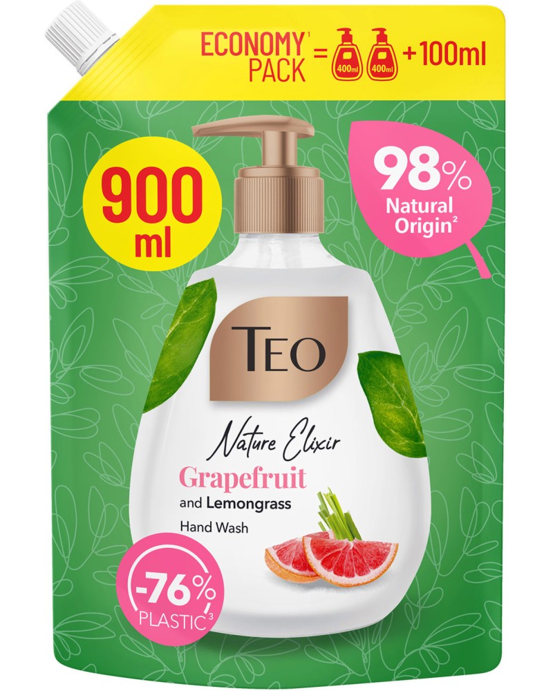 Teo Nature Elixir Grapefruit and Lemongrass Hand Wash - �������� �� ����� ����� - �����