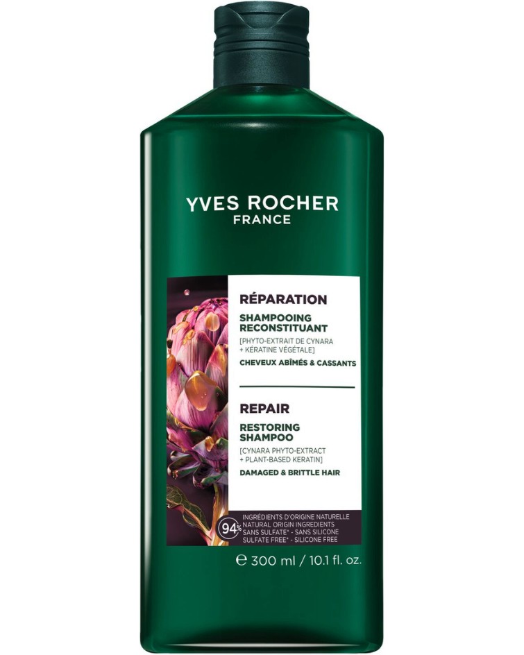 Yves Rocher Repair Restoring Shampoo - ������������� ������� �� �������� � ������ �� ���� �� ������� Repair - �������