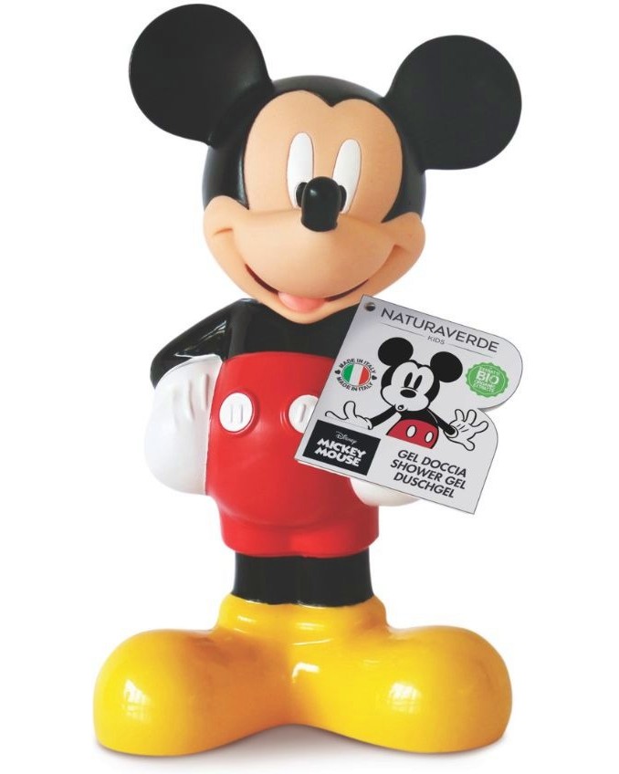 Naturaverde Mickey Mouse Shower Gel 3D Naturaverde Mickey Mouse Shower Gel 3D - Детски душ гел на тема Мики Маус и приятели - душ гел