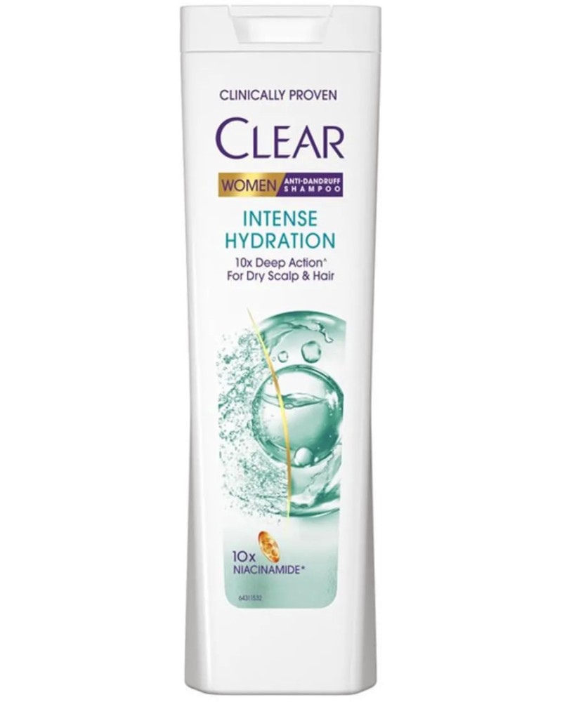 Clear Intense Hydration Anti-Dandruff Shampoo -               - 