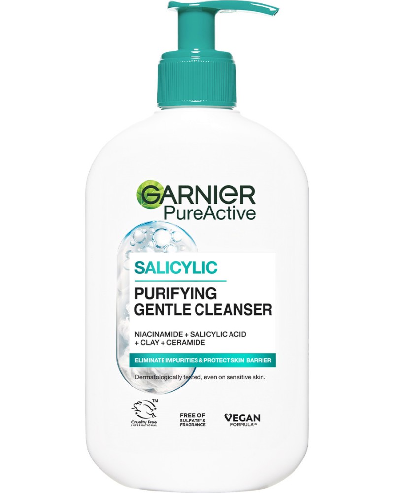 Garnier Pure Active Salicylic Purifying Gentle Cleanser - ����� ���������� ���� �� ���� �� ������� Pure Active - ����