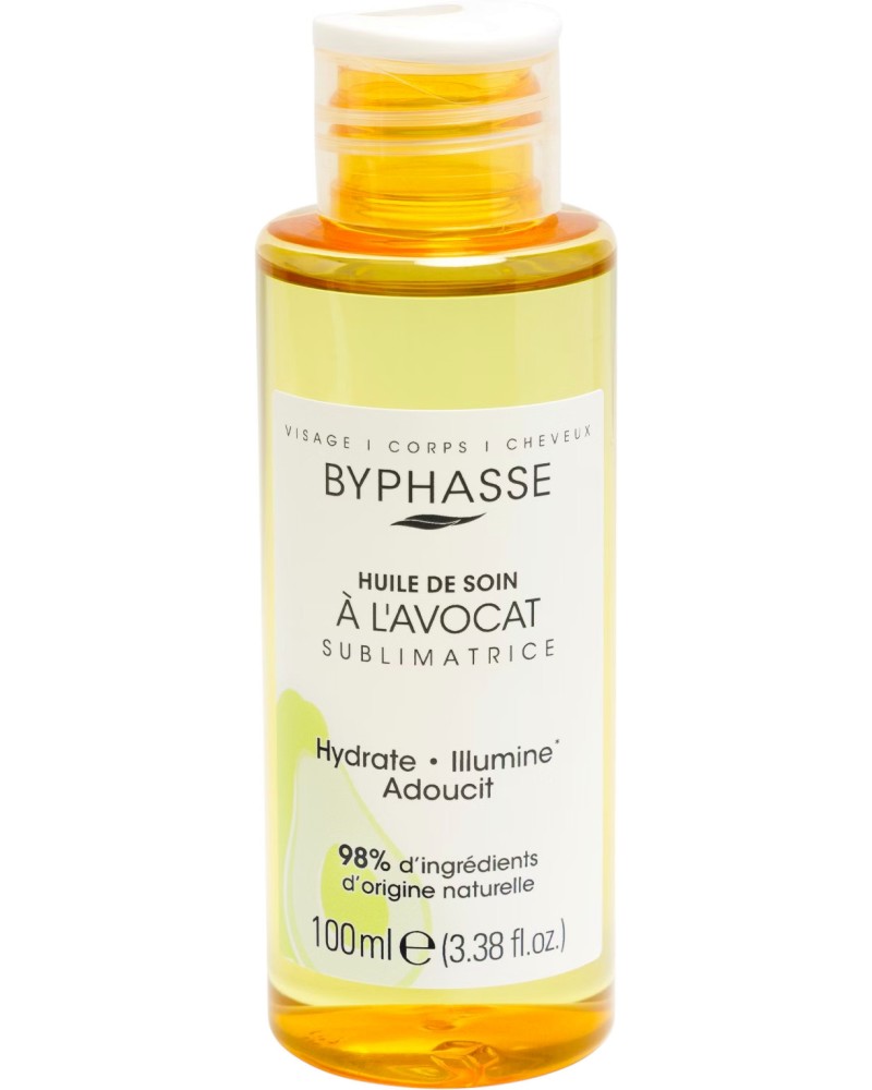 Byphasse Sublimatrice Care Oil Byphasse Sublimatrice Care Oil - Масло за лице, тяло и коса с авокадо от серията Sublimatrice - масло