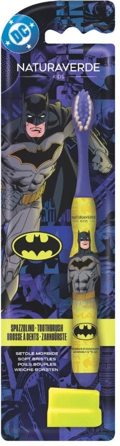 Naturaverde Batman Toothbrush Naturaverde Batman Toothbrush - Детска четка за зъби с капаче на тема Батман - четка