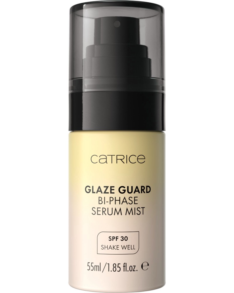 Catrice Glaze Guard Bi-Phase Serum Mist SPF 30 Catrice Glaze Guard Bi-Phase Serum Mist SPF 30 - Двуфазен серум-мист за лице от серията Trend Drop Glass Cloud - продукт