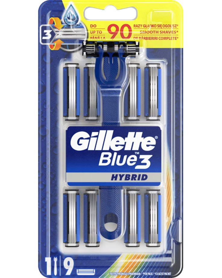 Gillette Blue 3 Hybrid -    8     Blue 3 - 