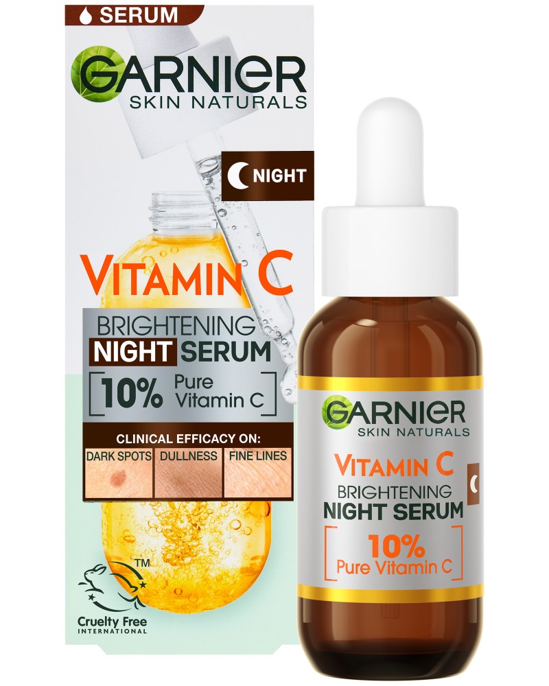 Garnier Vitamin C Brightening Night Serum -       Vitamin C - 