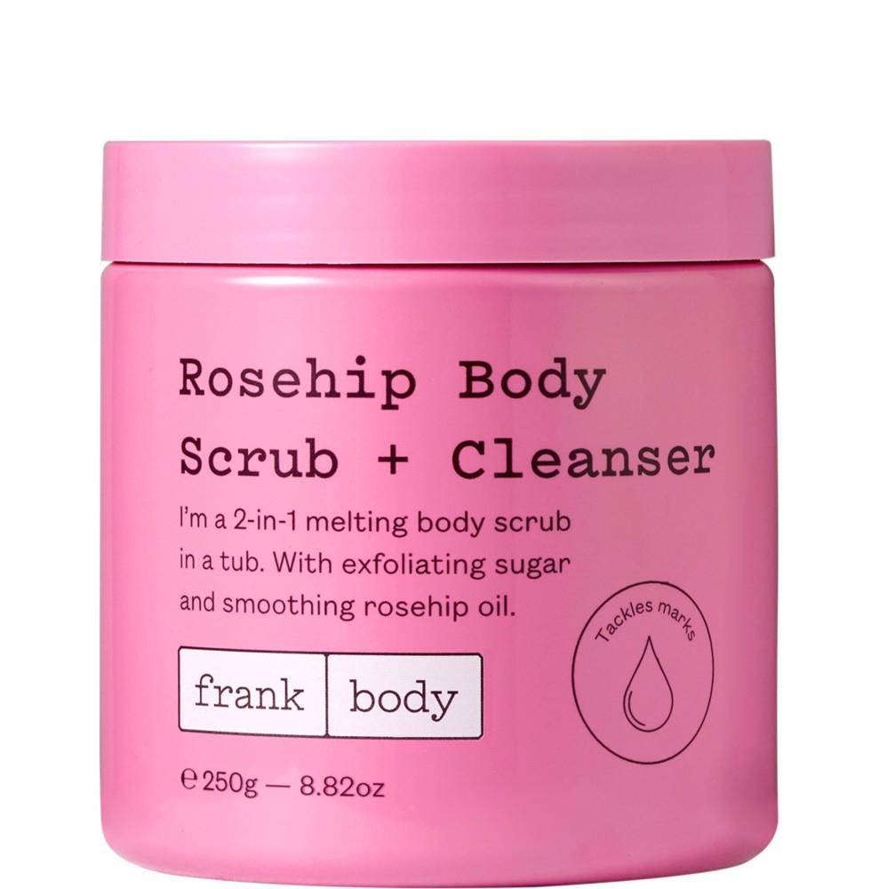 Frank Body Rosehip Body Scrub + Cleanser - ��������� ������� ����� �� ���� 2 � 1 � ������ �� ���� - �������