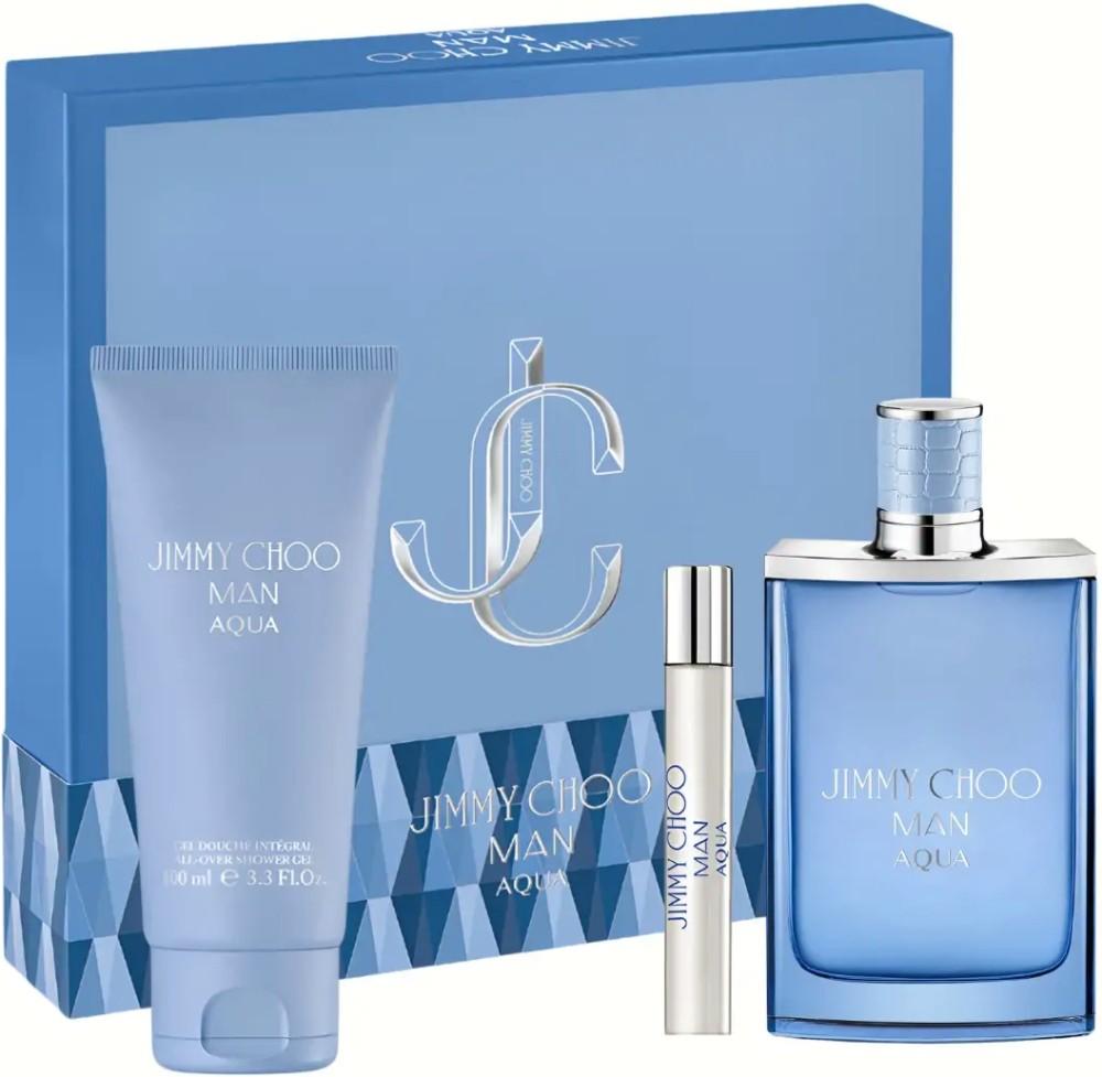 Подаръчен комплект Jimmy Choo Man Aqua Подаръчен комплект Jimmy Choo Man Aqua - Мъжки парфюми и душ гел - продукт