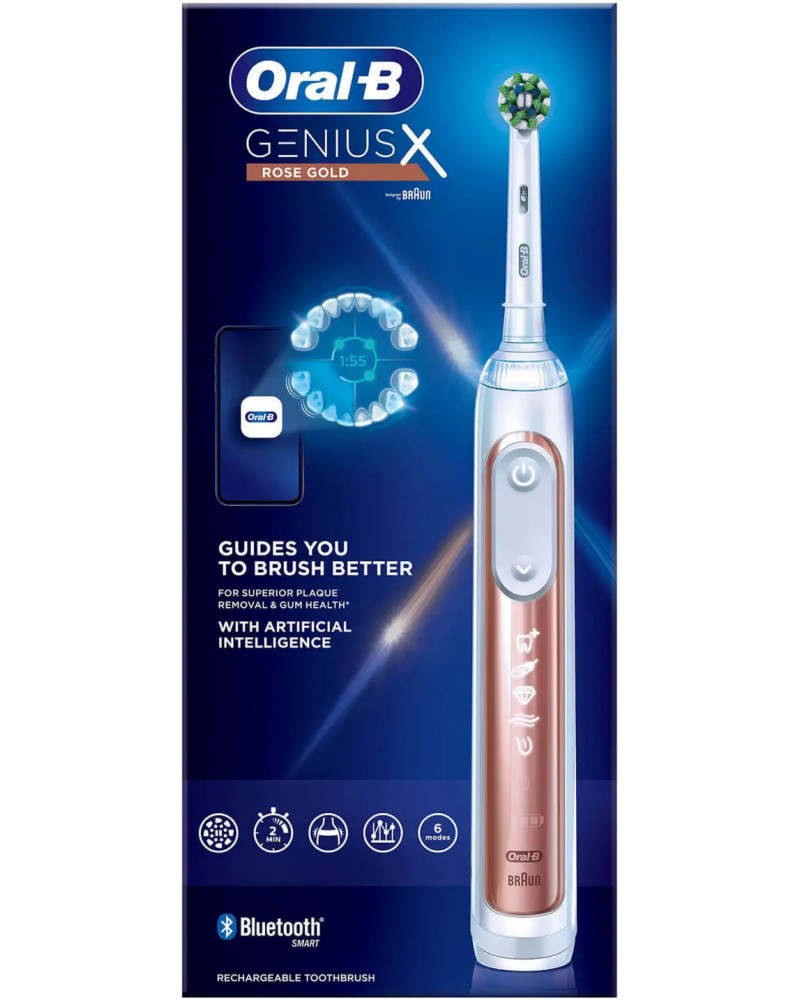 Oral-B Genius X Rose Gold Electric Toothbrush -        - 
