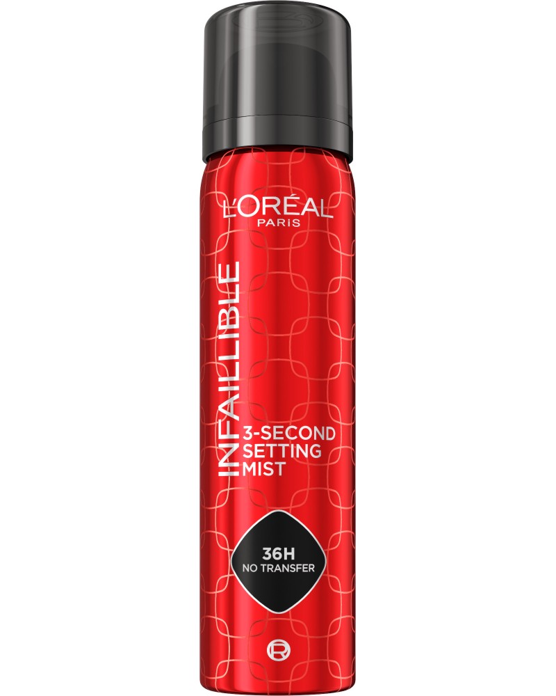 L'Oreal Paris Infallible 3-Second Setting Mist L'Oreal Paris Infallible 3-Second Setting Mist - Фиксиращ спрей за грим - продукт