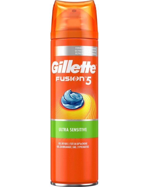 Gillette Fusion 5 Ultra Sensitive Shave Gel - ��� �� �������� �� ������������ ���� �� ������� Fusion - ���