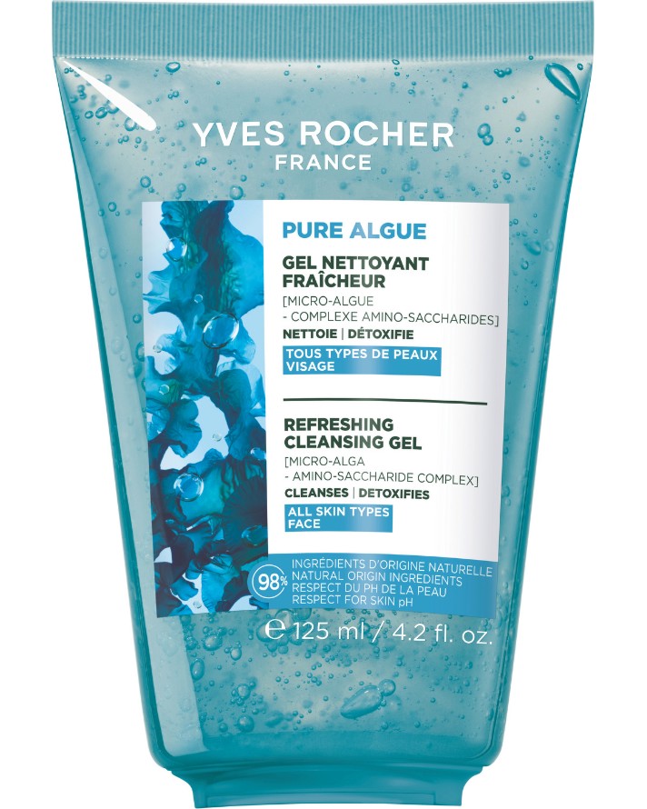 Yves Rocher Pure Algue Refreshing Cleansing Gel - ������� ��� �� ���� �� ����� ��� ���� �� ������� Pure Algue - ���