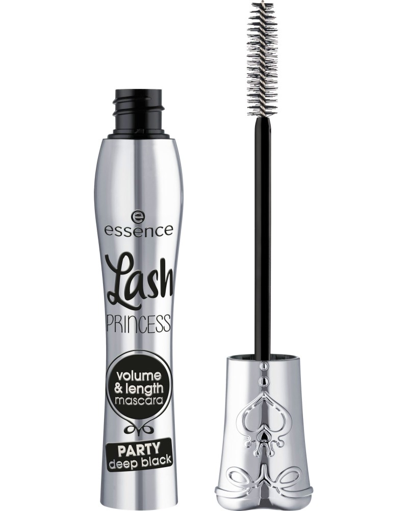 Essence Lash Princess Volume & Length Mascara PARTY Deep Black Essence Lash Princess Volume & Length Mascara PARTY Deep Black - Спирала за обемни и дълги мигли - спирала