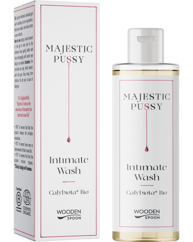 Wooden Spoon Majestic Pussy Intimate Wash Wooden Spoon Majestic Pussy Intimate Wash - Измивен интимен гел с Calybiota® Bio - гел