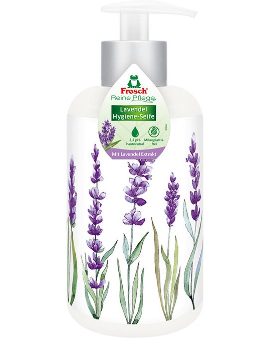 Течен сапун Frosch Sensitive Течен сапун Frosch Sensitive - 300 ml, с аромат на лавандула - сапун