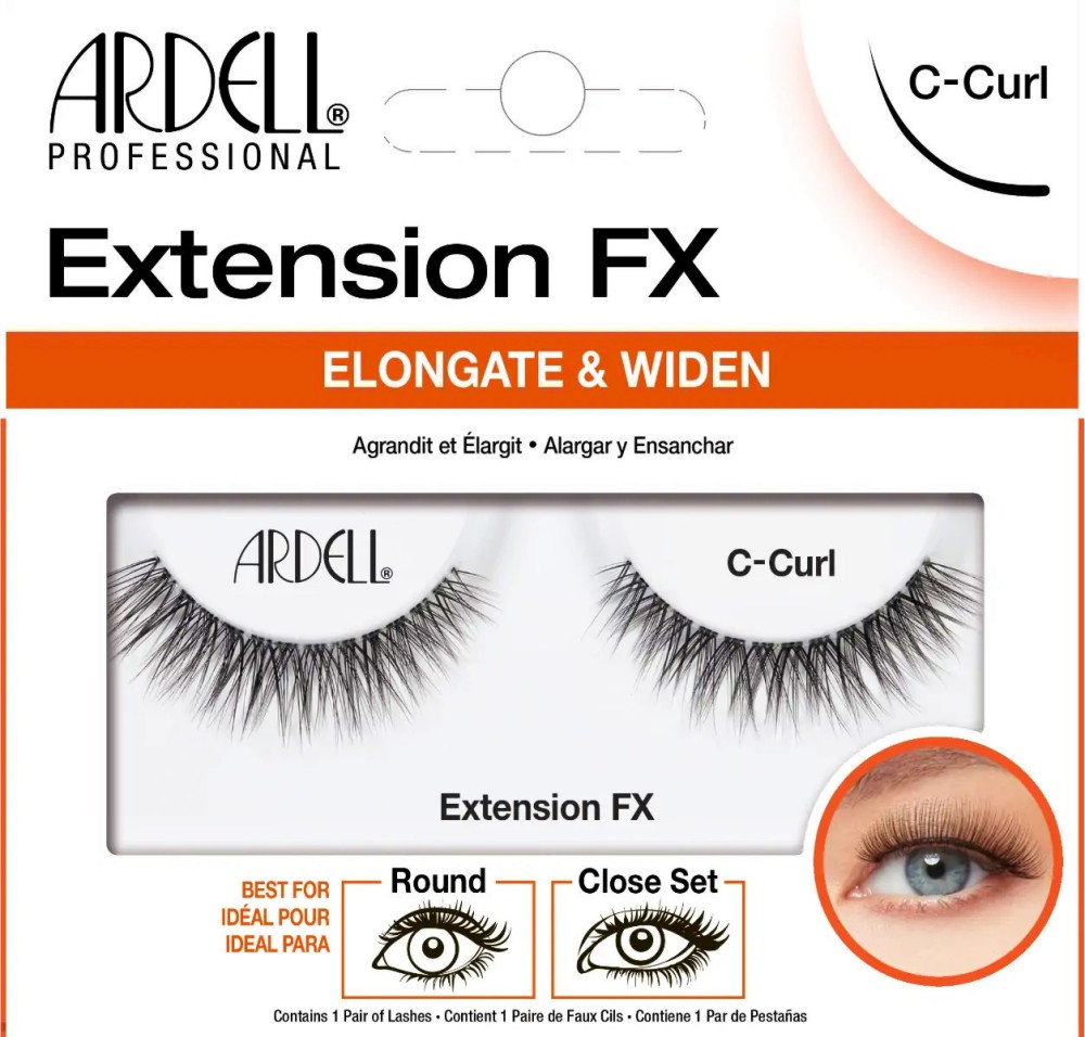 Ardell Extension FX C-Curl Ardell Extension FX C-Curl - Мигли от естествен косъм - продукт