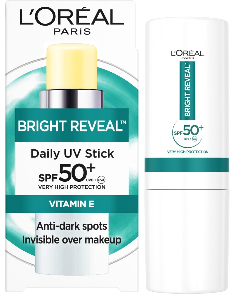 L'Oreal Bright Reveal Daily UV Stick SPF 50+ -          Bright Reveal - 