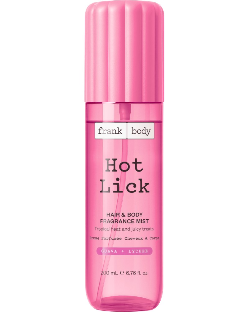 Frank Body Hot Lick Hair & Body Fragrance Mist Frank Body Hot Lick Hair & Body Fragrance Mist - Мист за коса и тяло с аромат на гуава и личи - продукт