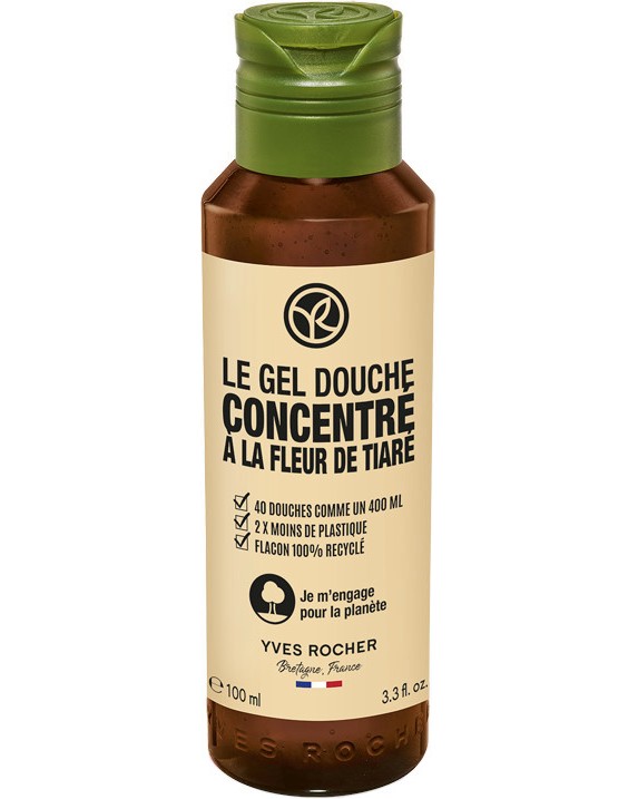 Yves Rocher Tiare Concentrated Shower Gel -         -   Plaisirs Nature -  