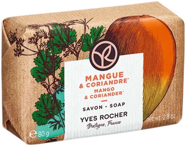 Yves Rocher Mango & Coriander Soap Yves Rocher Mango & Coriander Soap - Сапун с аромат на манго и кориандър от серията Mango & Coriander - сапун