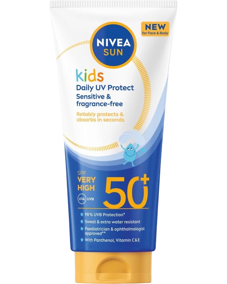 Nivea Sun Kids Daily UV Protect SPF 50+ - ������ ������������� ������ �� ���� � ���� �� ������� Nivea Sun - ������