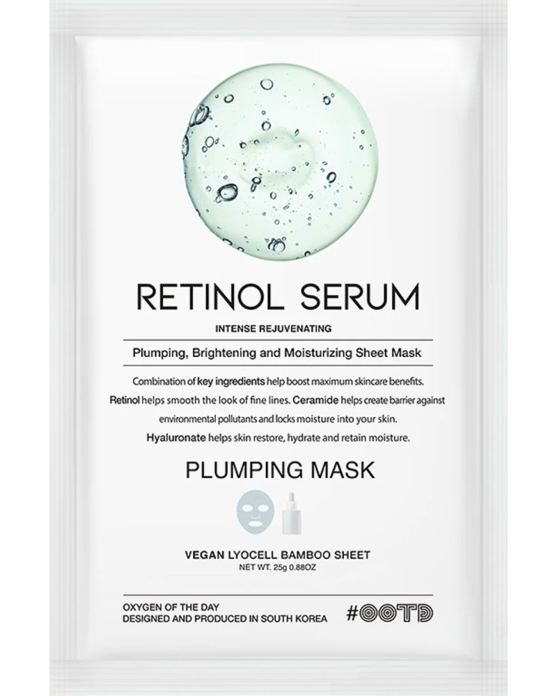OOTD Retinol Serum Plumping Mask -      - 