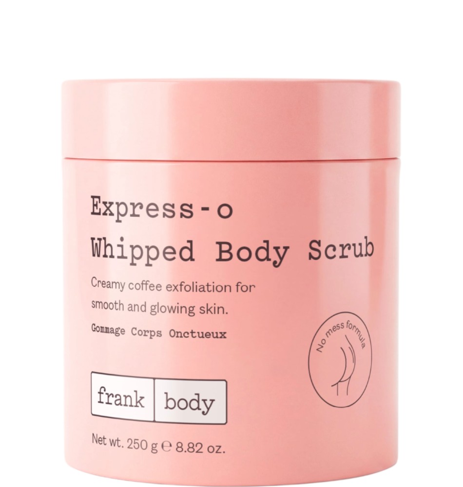 Frank Body Express-o Whipped Body Scrub Frank Body Express-o Whipped Body Scrub - Експресен скраб за тяло с аромат на ванилово лате - продукт
