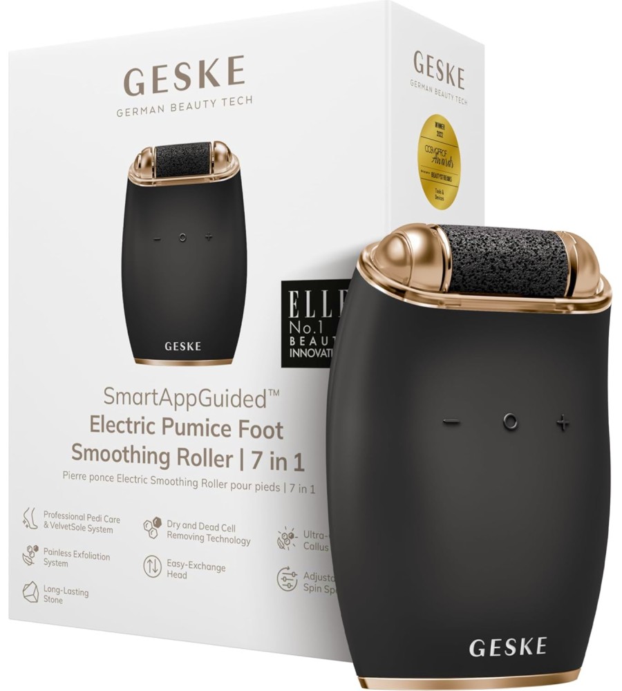 GESKE Electric Pumice Foot Smoothing Roller 7 in 1 GESKE Electric Pumice Foot Smoothing Roller 7 in 1 - Електрическа пемза за крака 7 в 1 - продукт