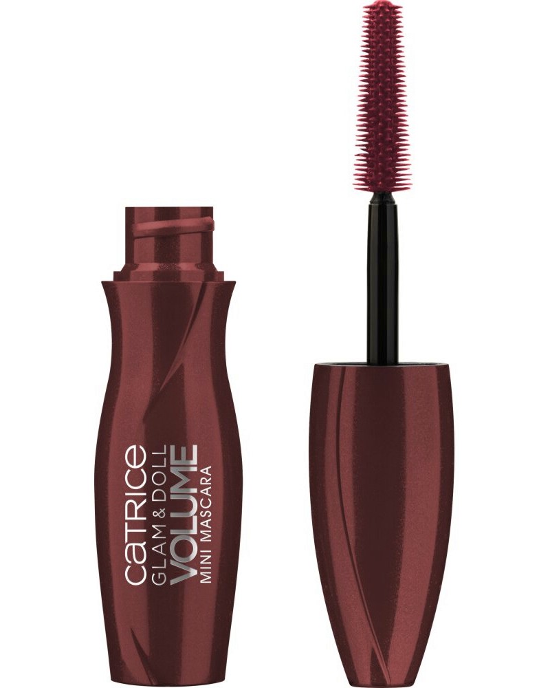 Catrice Eternal Red Glam & Doll Vollume Mini Mascara Catrice Eternal Red Glam & Doll Vollume Mini Mascara - Мини спирала в цвят бордо - спирала