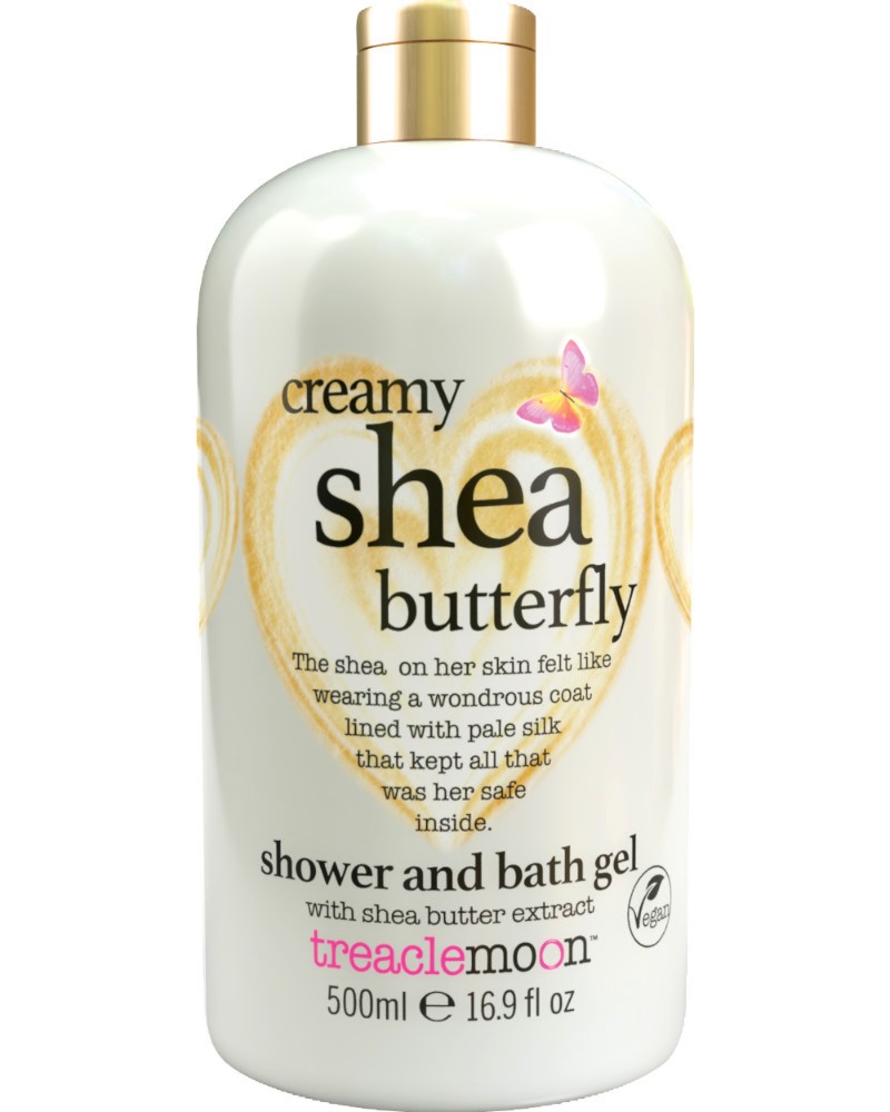 Treaclemoon Creamy Shea Butterfly Shower & Bath Gel Treaclemoon Creamy Shea Butterfly Shower & Bath Gel - Душ гел и пяна за вана 2 в 1 с аромат на бонбони - душ гел