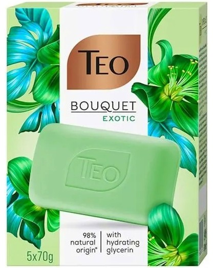 Teo Bouquet Exotic Teo Bouquet Exotic - 5 x 70 g тоалетни сапуни от серията Teo Bouquet - сапун