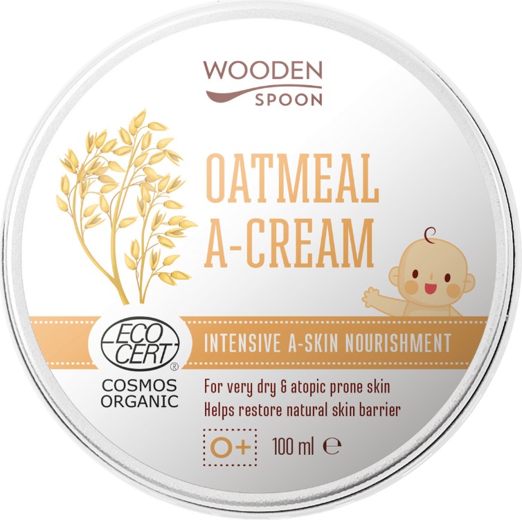 Wooden Spoon Oatmeal A-Cream Wooden Spoon Oatmeal A-Cream - Интензивно подхранващ био крем с овес за много суха и атопична кожа - крем