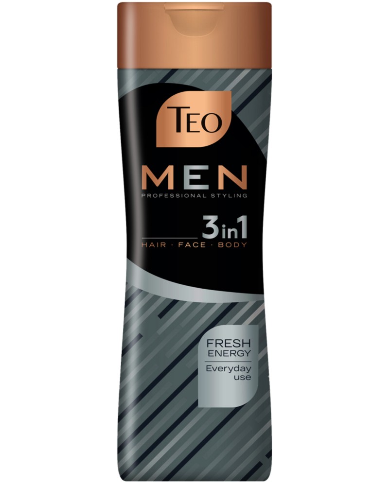 Teo Men 3 in 1 Fresh Energy Shampoo -   3  1  ,    - 